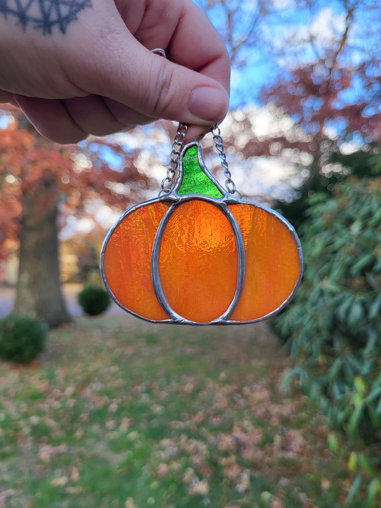 Pumpkin Stained Glass