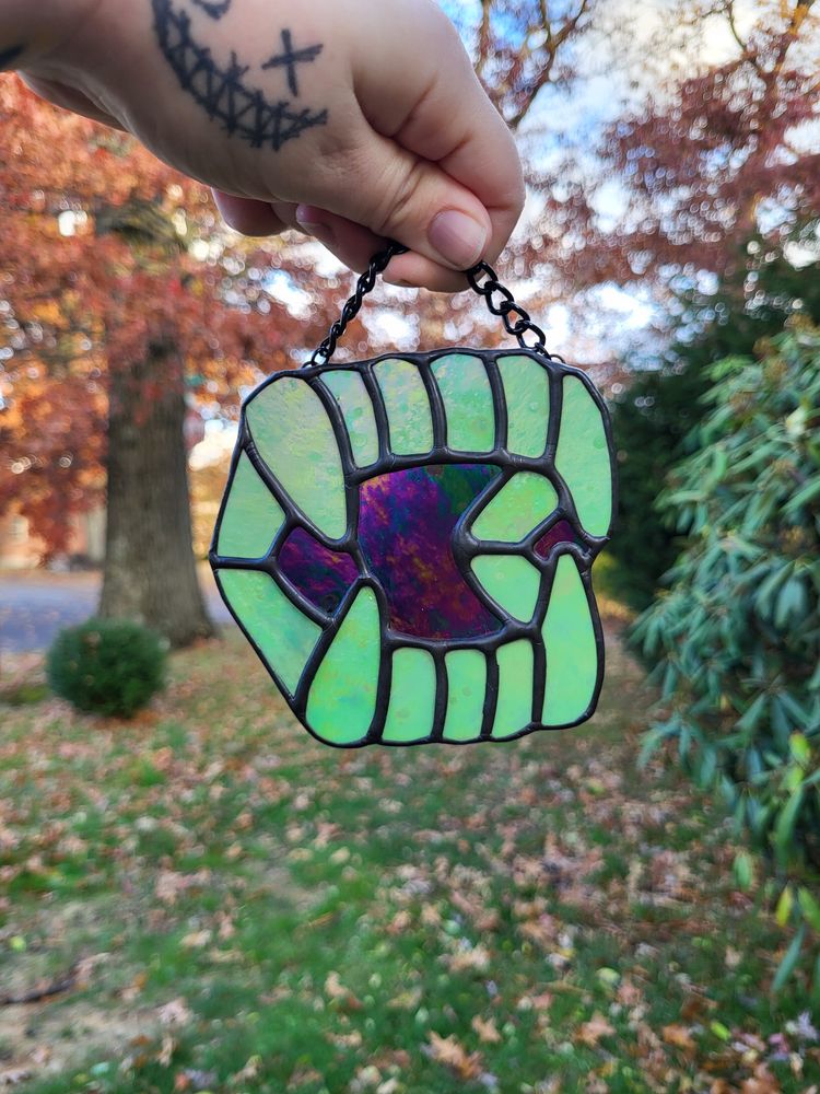 Vampire Fangs Stained Glass